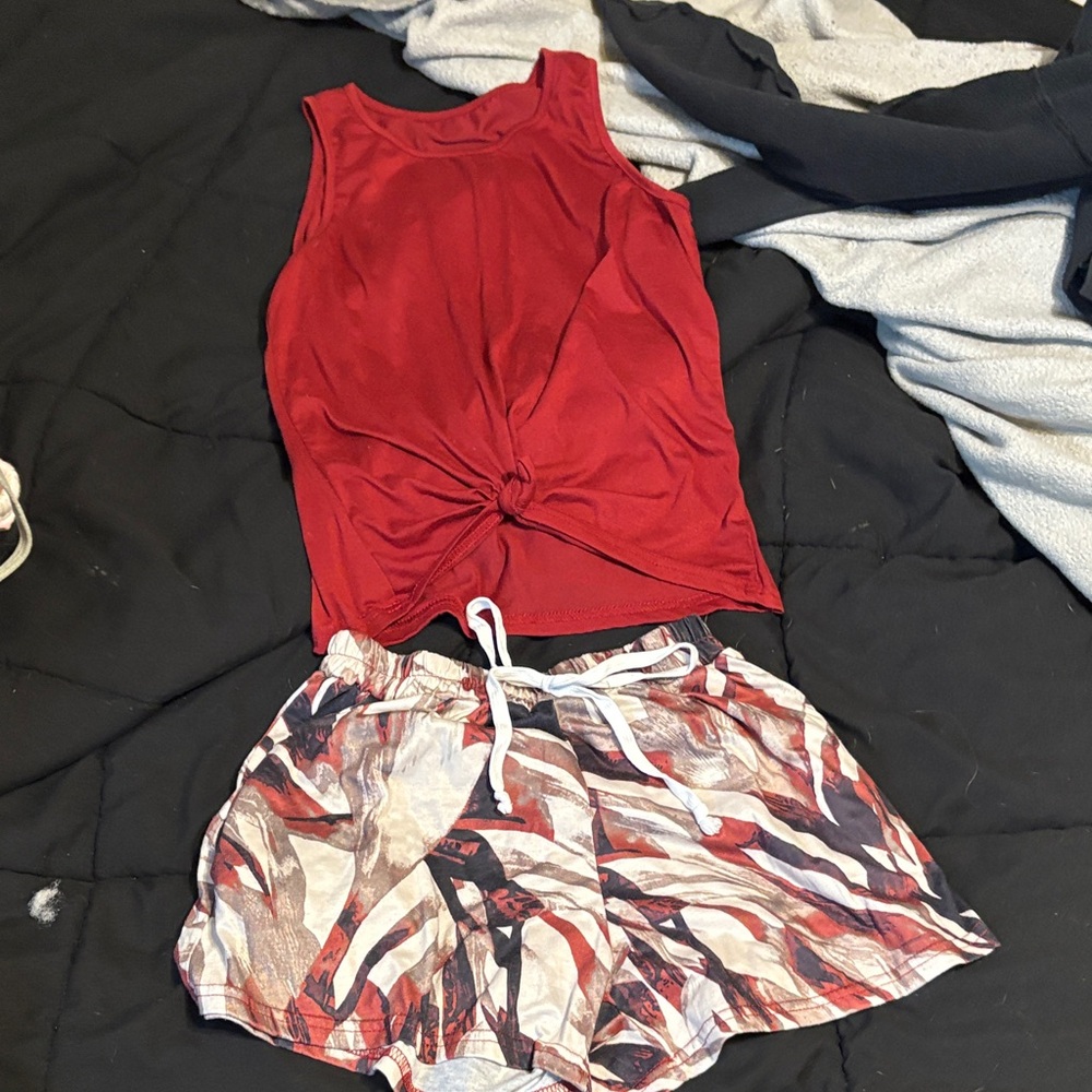 SHEIN Red Asymmetrical Dress